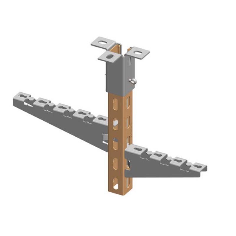 Rail 3 faces pour consoles encliquetables