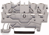 Borne de passage pour 3 conducteurs section 1 mm²