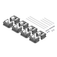 Kit de Supports sur chant pour conducteur 960, 1280 et 1810mm2, 3 Pôles + Neutre