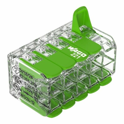 WAGO mini série 221 Green Range jusqu'au 4 mm²