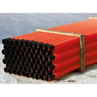 CONDUITS TPC 90 et 110 fendus rouge en 6 m