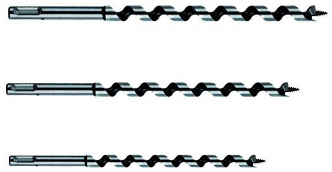 Tivoly Foret à Bois Spirale Unique SDS+ Ø 14 Mm X Longueur 200 Mm - Pour Perceuse à Percussion, Évacuation Copeaux Optimale
