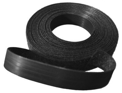 Rouleaux de bande auto-agrippante noire scratchrlx25.jpg