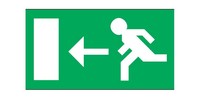 Étiquette de signalisation, flèche gauche (EF)