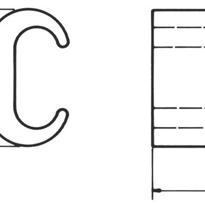 Raccords en "C" / bornes de dérivation en "C" Borne de dérivation en forme de C schema.jpg