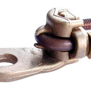 Cosse de dérivation verticale Bronze Cosse à plage ronde et raccords à serrage mécanique (3).jpg