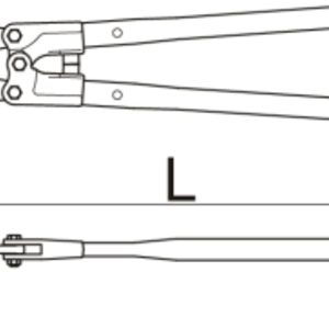 Coupe Boulon Tête droite NBC 350 schema.png