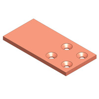 plage d'extension 100x10 pour conducteur 960, 1280 et 1810mm2 Type 2