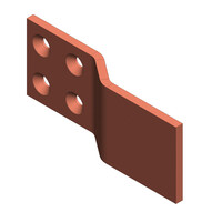 plage d'extension 100x10 pour conducteur 960, 1280 et 1810mm2 Type 3