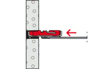 Fischer Cheville à Bascule DUOTEC 10 (spéciale Plafond) Nylon ( 50 Pcs