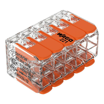 WAGO mini série 221, 10 conducteurs jusqu'au 4 mm²